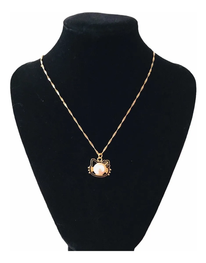 Collar Hello Kitty con Perla