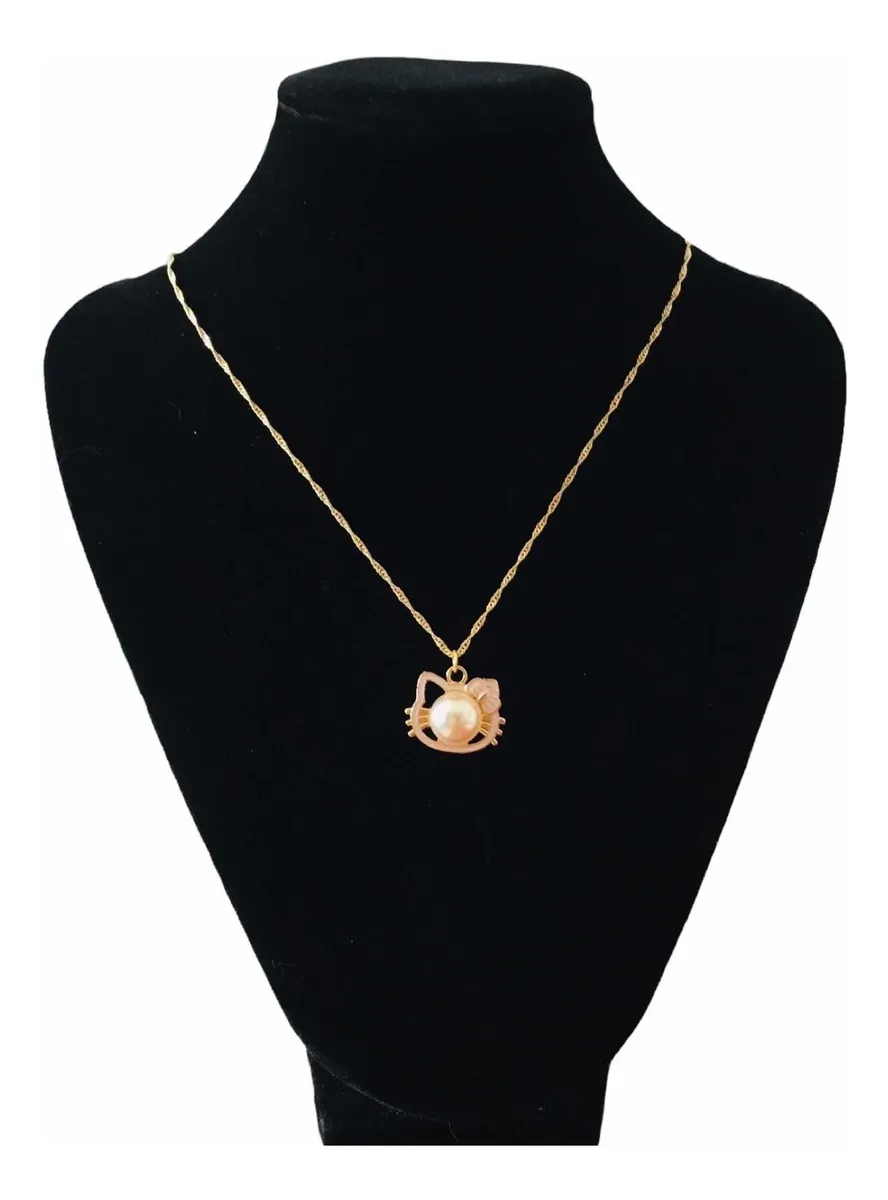 Collar Hello Kitty con Perla