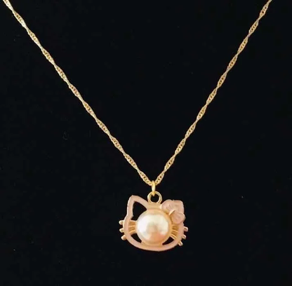 Collar Hello Kitty con Perla