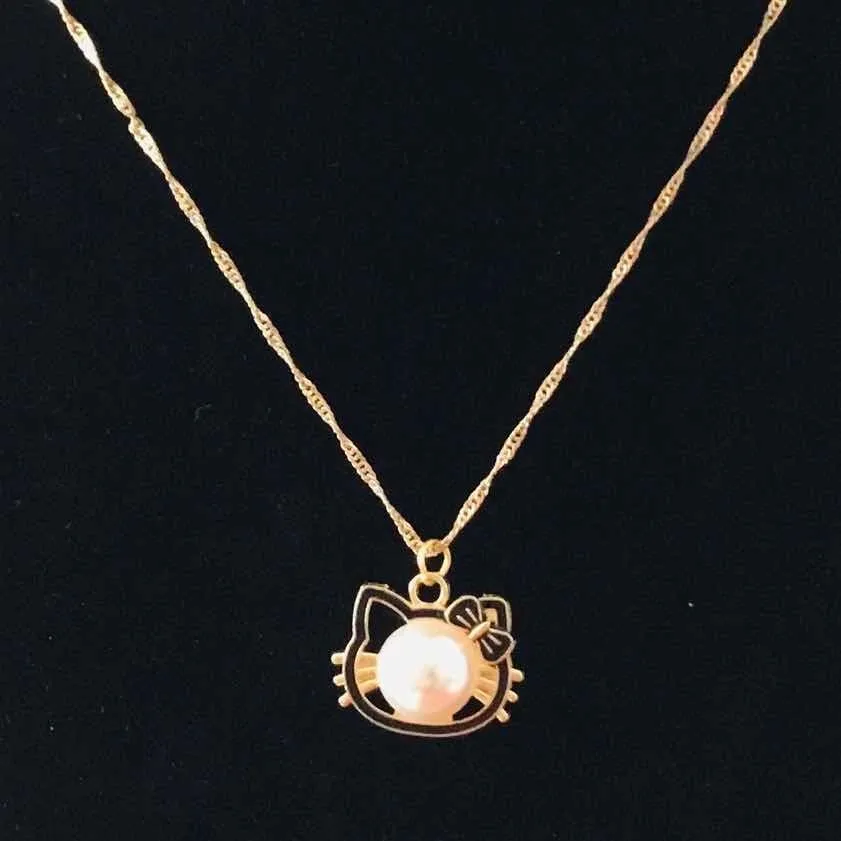 Collar Hello Kitty con Perla