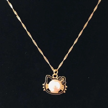 Collar Hello Kitty con Perla