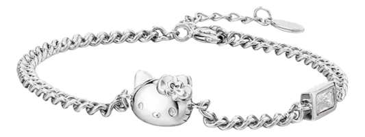 Pulsera Hello Kitty de Plata Esterlina Ajustable