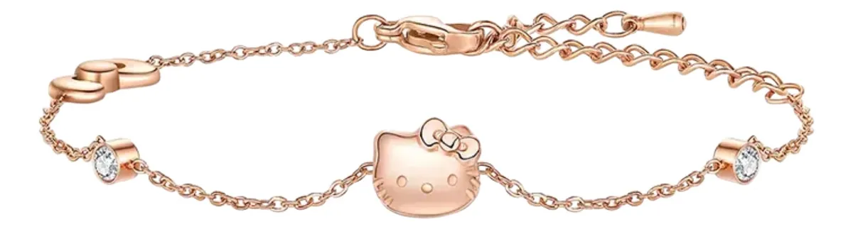 Pulsera Hello Kitty de Plata Esterlina Ajustable