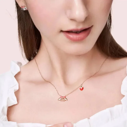 Collar y Pulsera My Melody Fresa