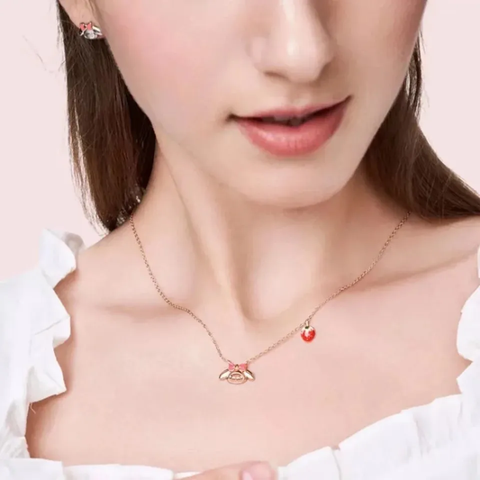 Collar y Pulsera My Melody Fresa