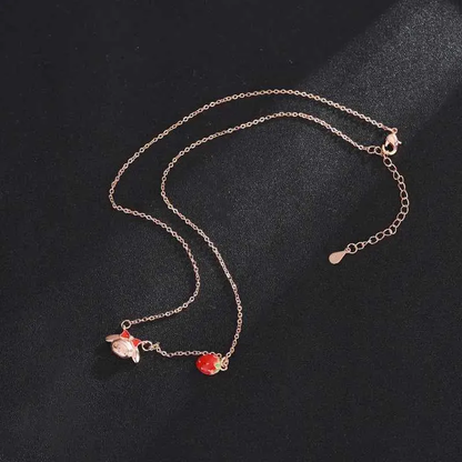 Collar y Pulsera My Melody Fresa