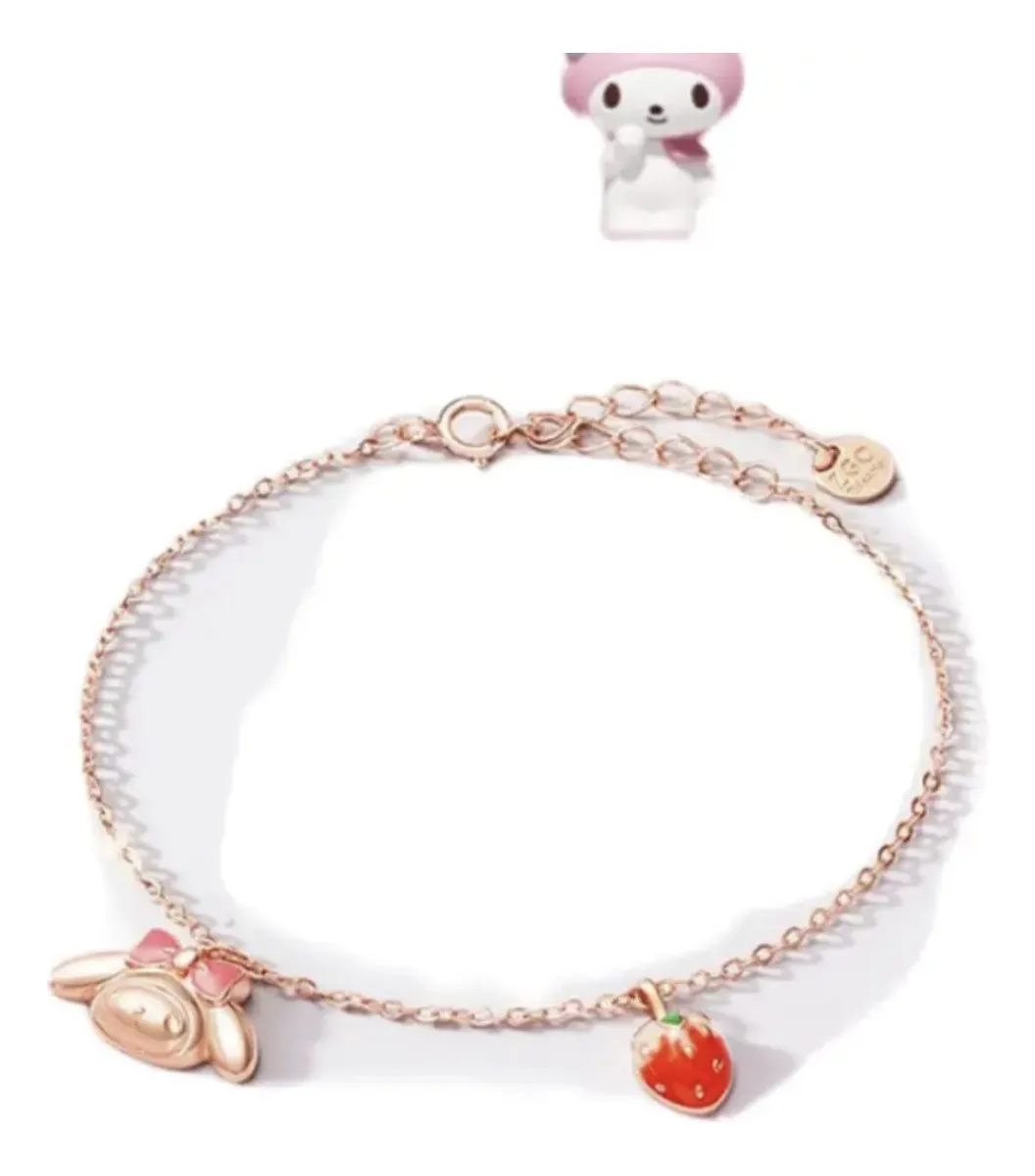 Collar y Pulsera My Melody Fresa