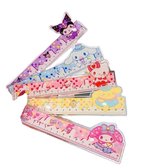 Regla Personajes Sanrio 16 cm