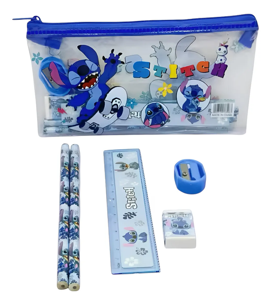 Set de Útiles Escolares Stitch