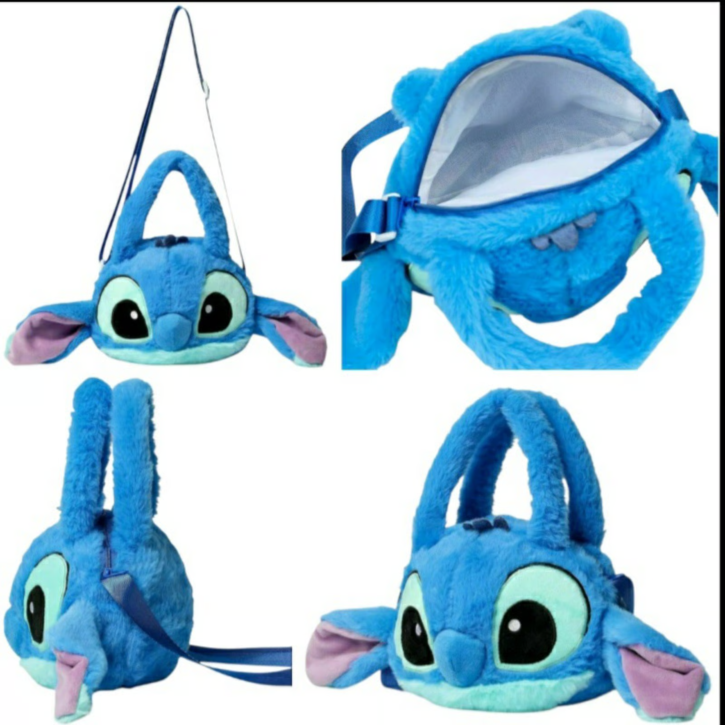 Cartera Bolso Stitch Azul