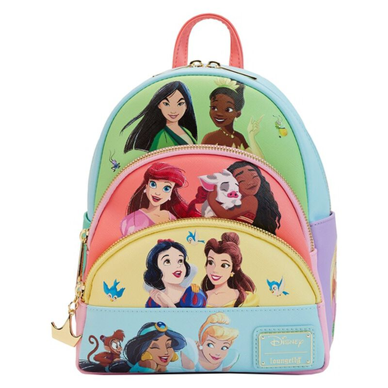 Mochila Loungefly - Princesas Multicolor