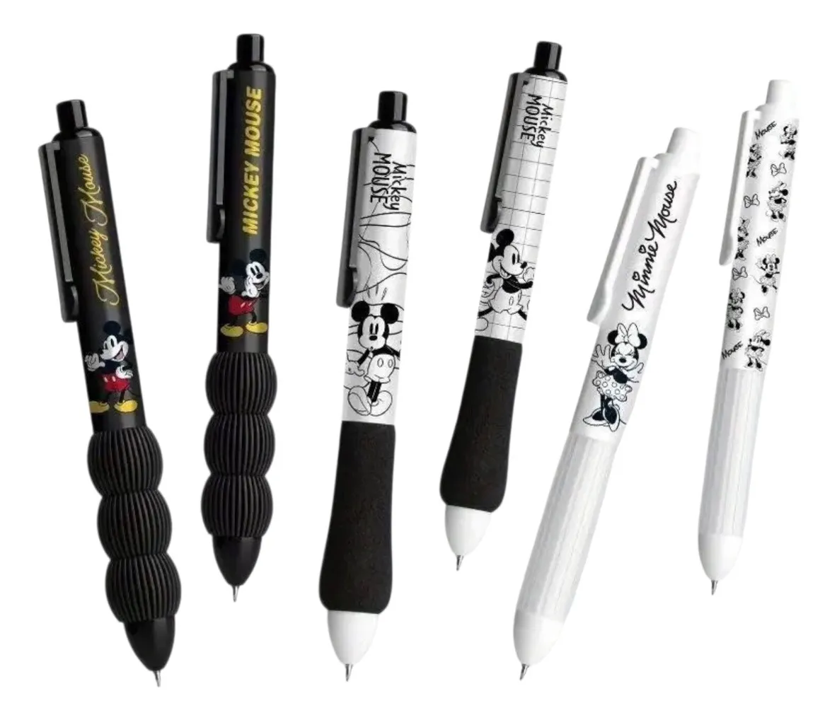 Set 4 Lápices Mickey Mouse Gel Negro
