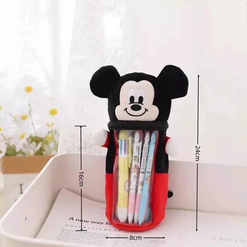 Estuche cilíndrico Disney Mickey y Minnie Mouse