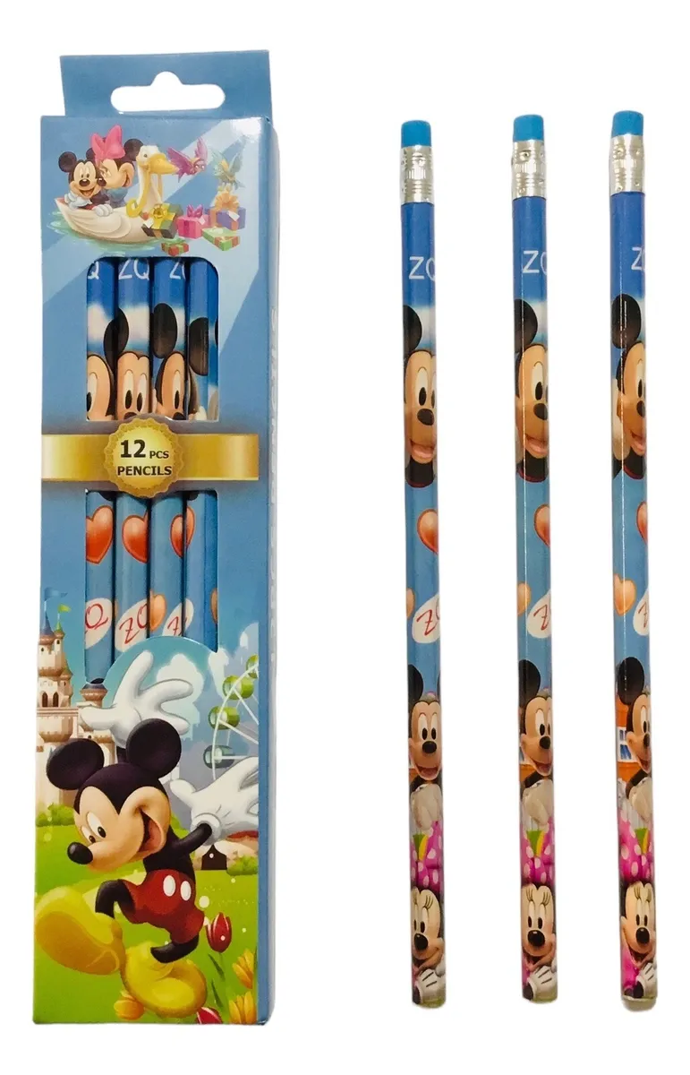 Pack De 12 Lápices Grafito Disney Mickey Mouse
