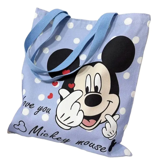 Bolsa de Lona Mickey & Minnie Mouse 40 X 35 cm