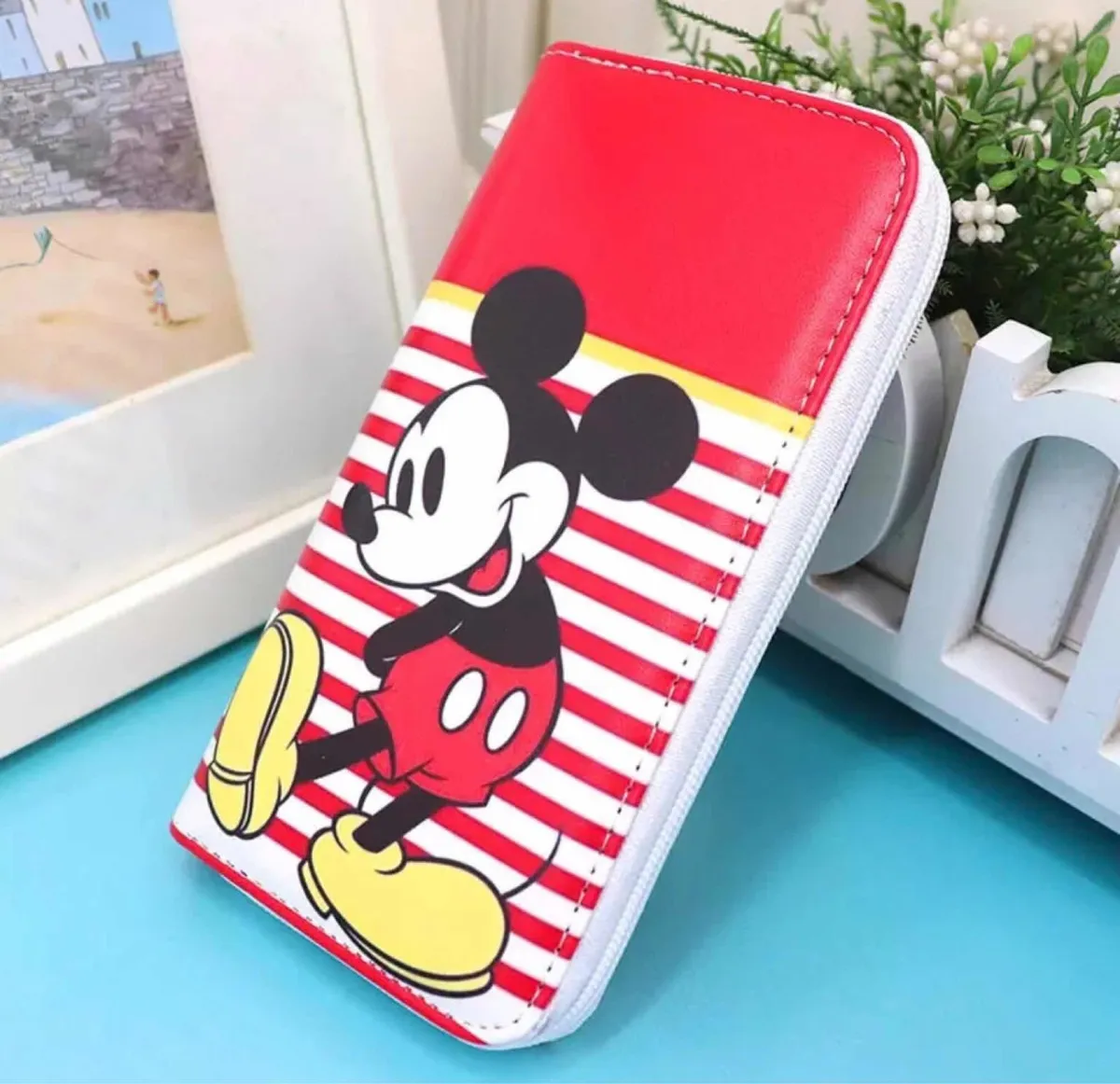Billetera Vertical Disney Mickey y Minnie Mouse