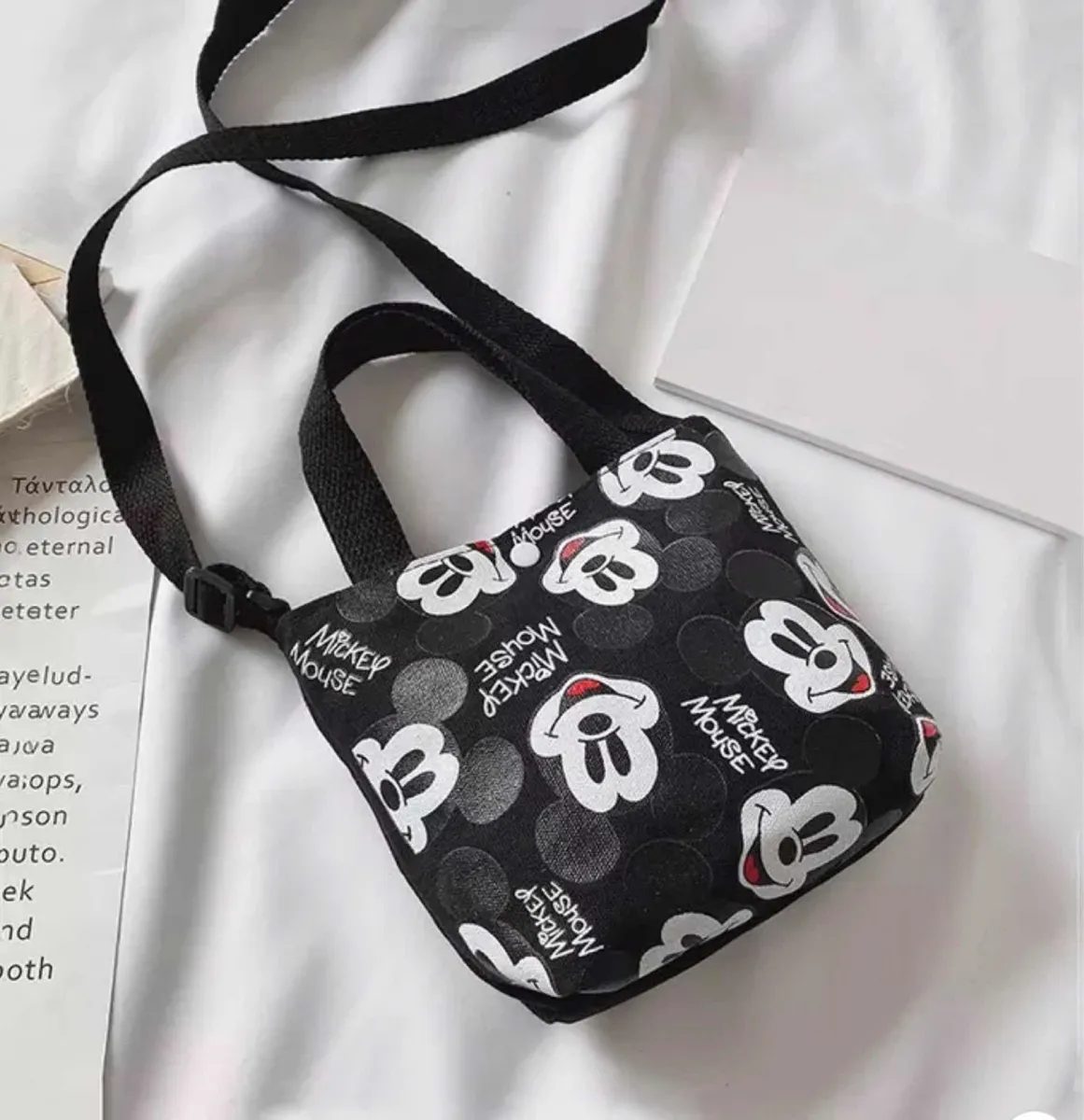 Tote Bag de Lona Mickey Mouse