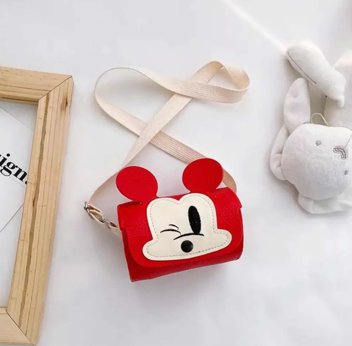 Cartera Mickey Mouse Pequeña de Cuerina