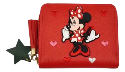 Billetera Minnie Mouse Cuerina (Varios diseños)