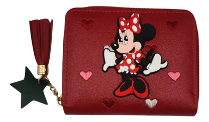 Billetera Minnie Mouse Cuerina (Varios diseños)