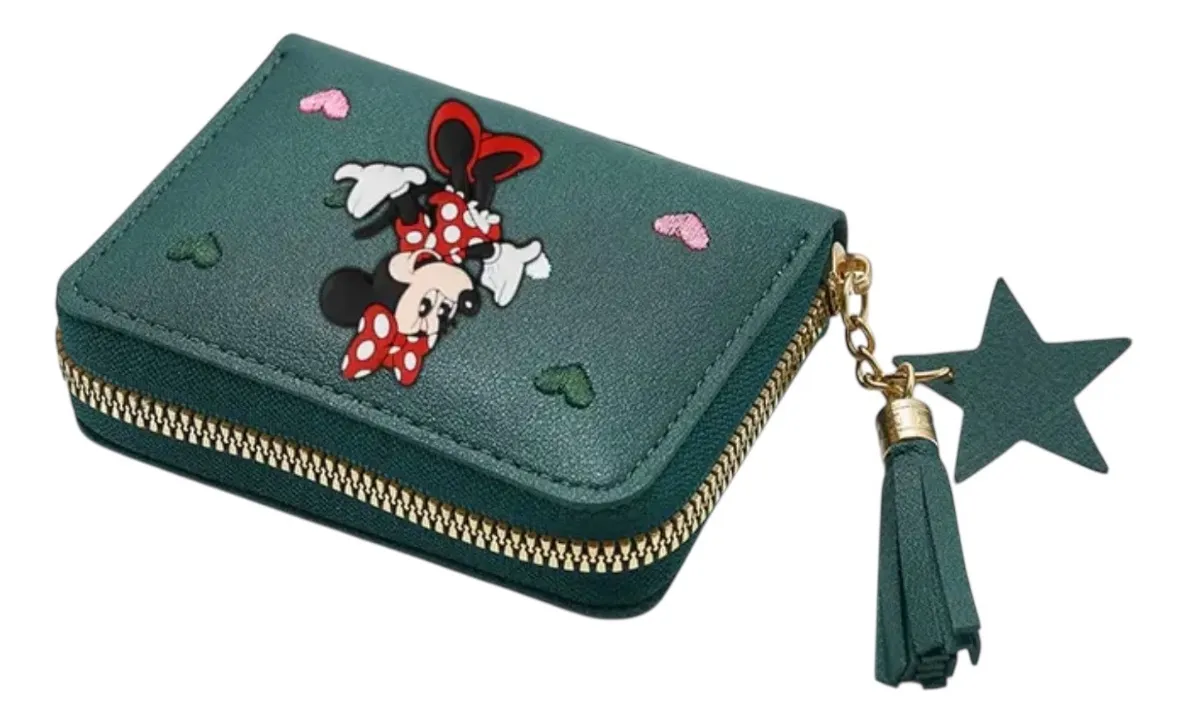 Billetera Minnie Mouse Cuerina (Varios diseños)