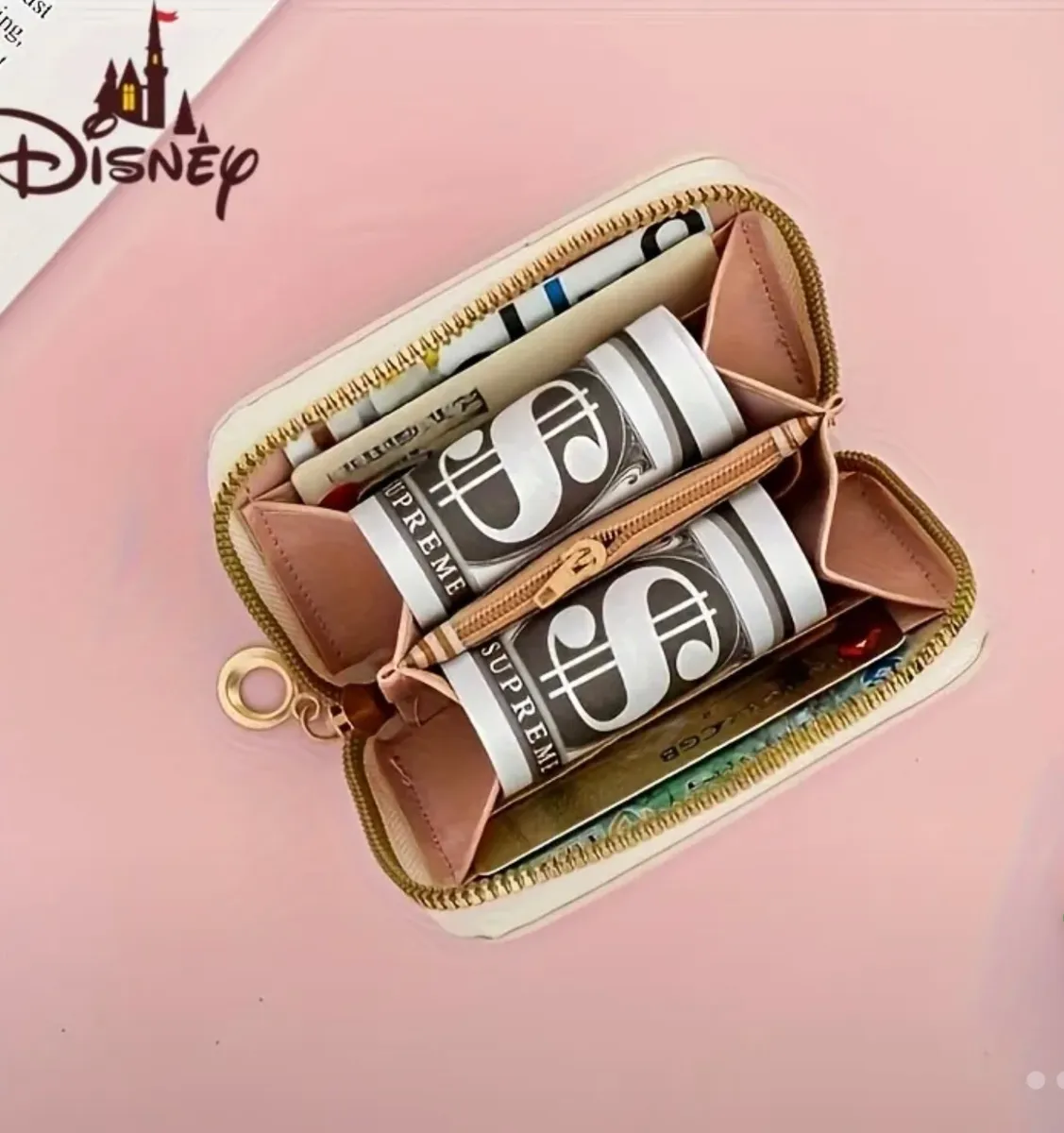 Billetera Minnie Mouse Cuerina (Varios diseños)