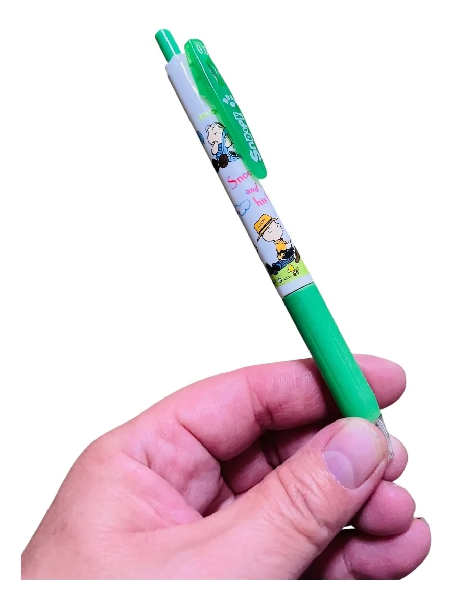 Set Libreta Snoopy Mediana + Lápiz Gel Negro