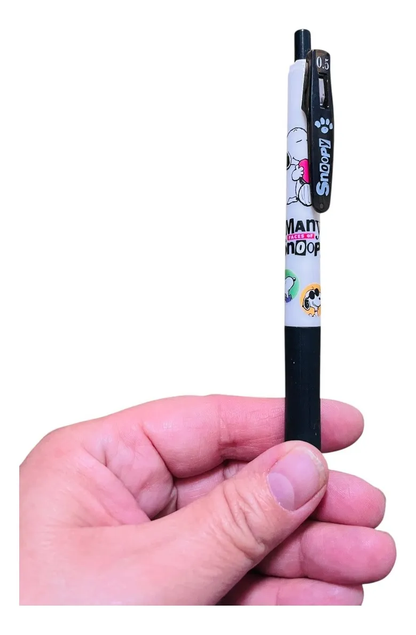 Set Libreta Snoopy Mediana + Lápiz Gel Negro