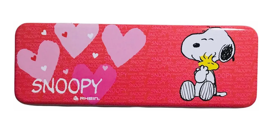 Estuche Rojo Metálico Snoopy Rhein