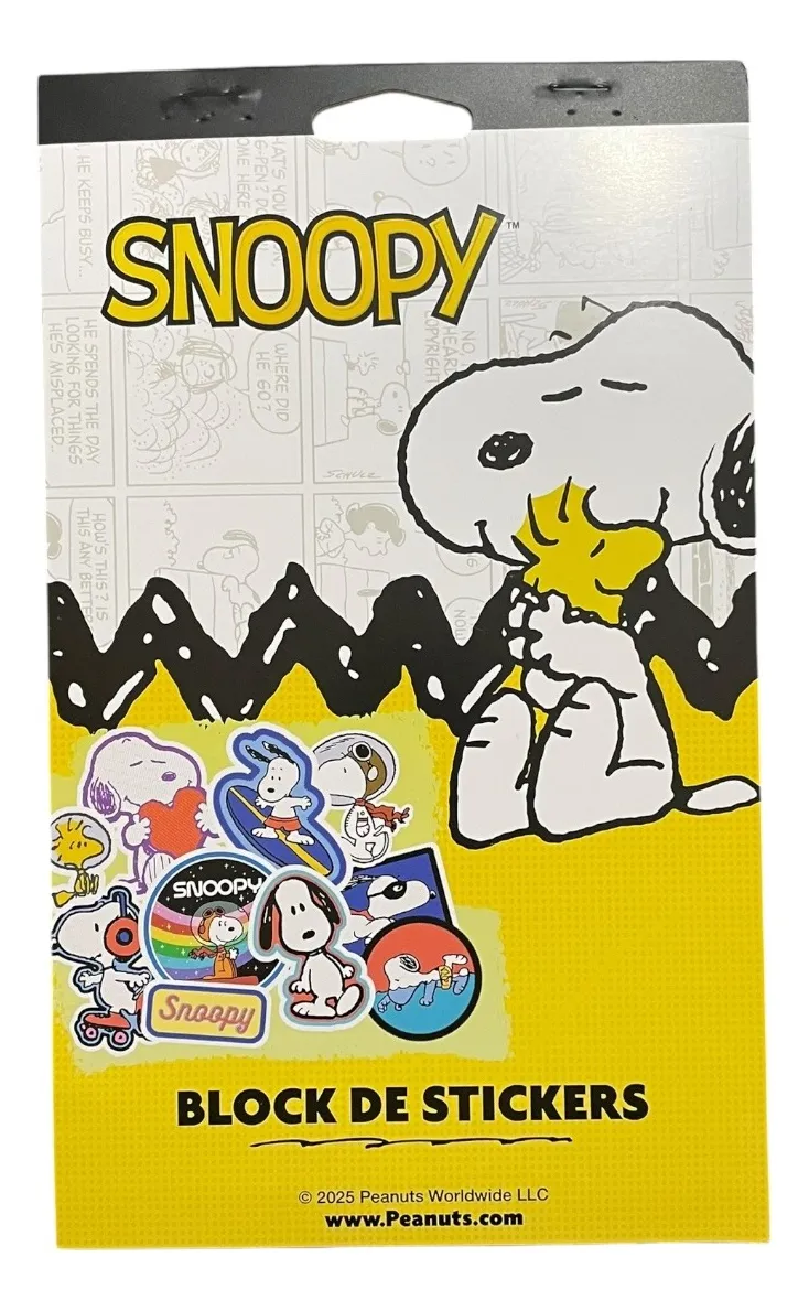 Set de Libreta Argollada + Stickers Snoopy