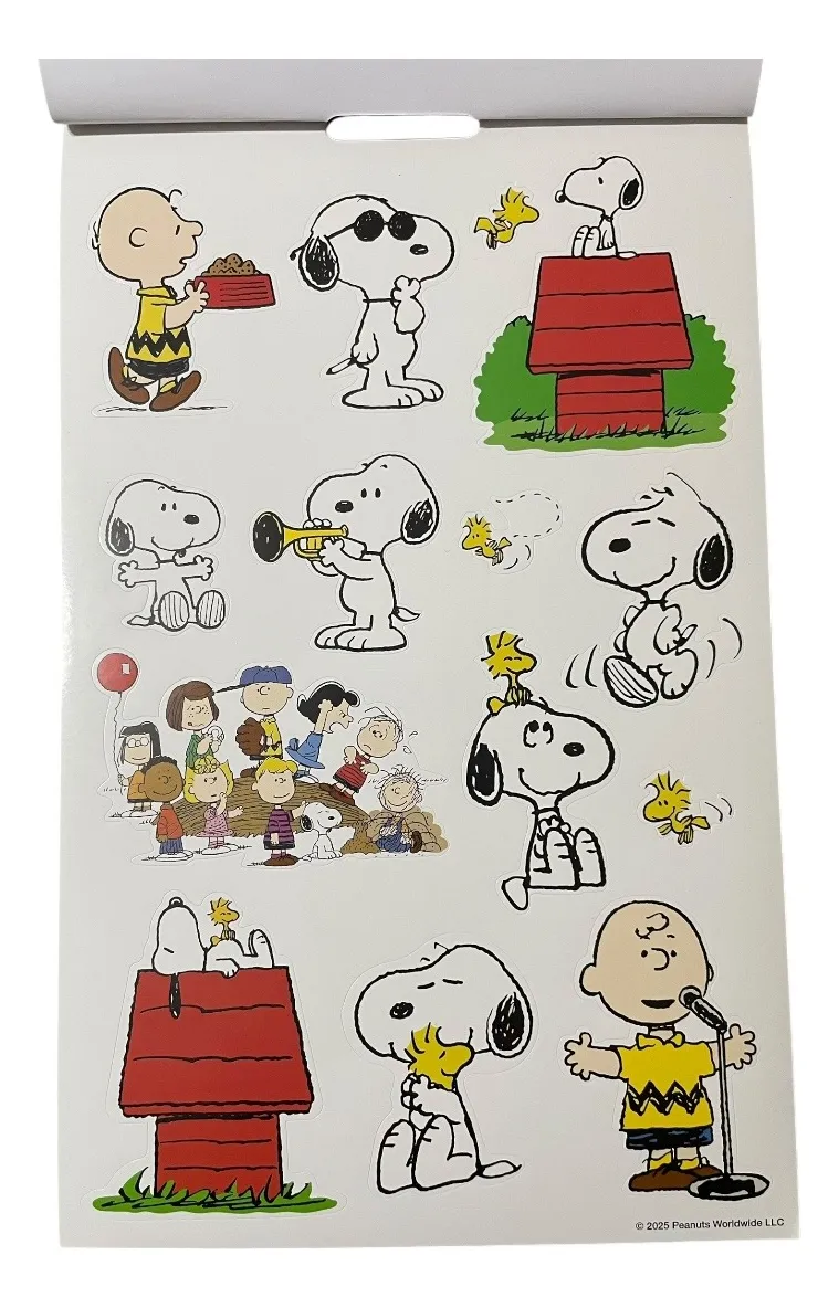 Set de Libreta Argollada + Stickers Snoopy