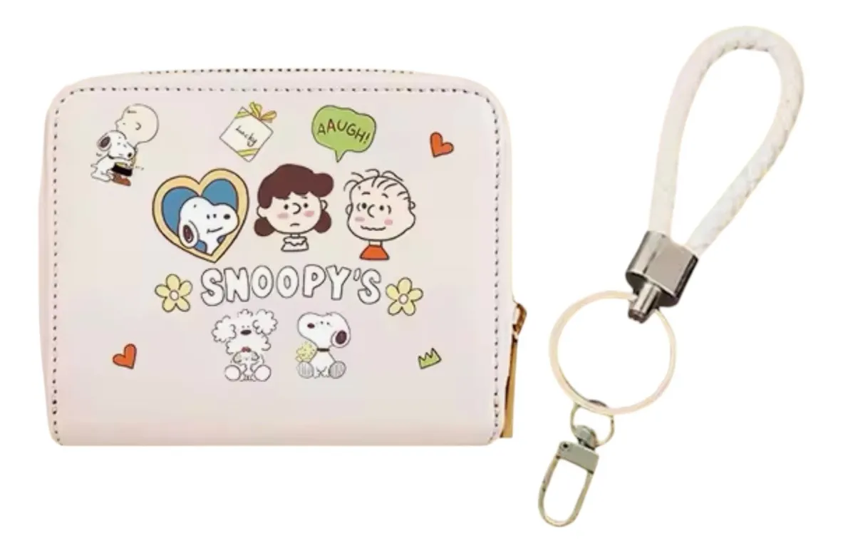 Billetera Compacta Snoopy Para Mujer