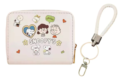 Billetera Compacta Snoopy Para Mujer