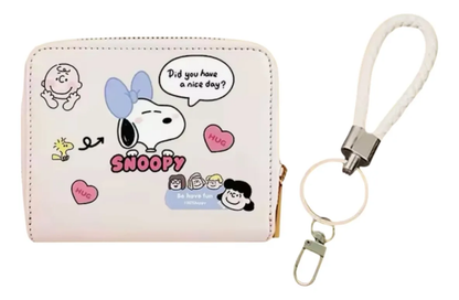 Billetera Compacta Snoopy Para Mujer
