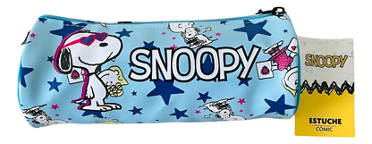 Estuche Escolar Cilindríco Snoopy