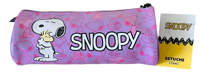 Estuche Escolar Cilindríco Snoopy