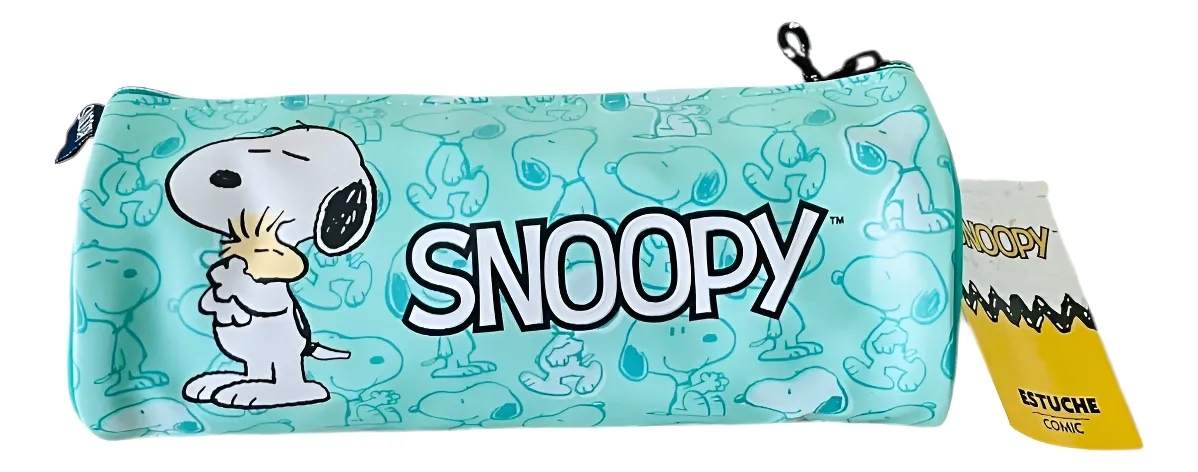 Estuche Escolar Cilindríco Snoopy