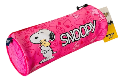 Estuche Escolar Cilindríco Snoopy