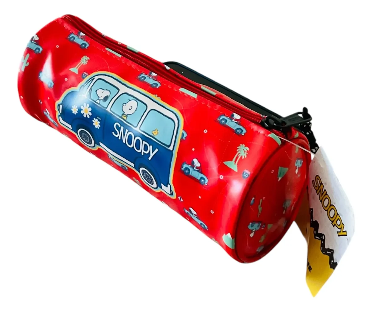 Estuche Escolar Cilindríco Snoopy