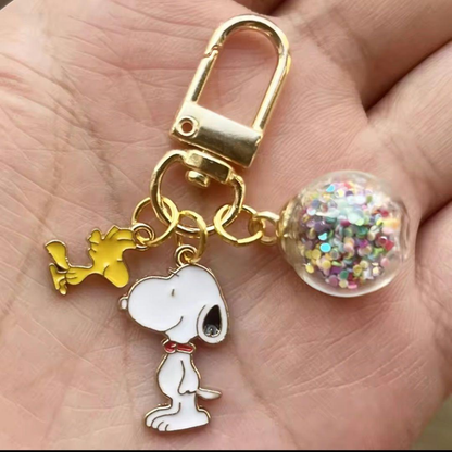 Llavero Pequeño Snoopy & Woostock