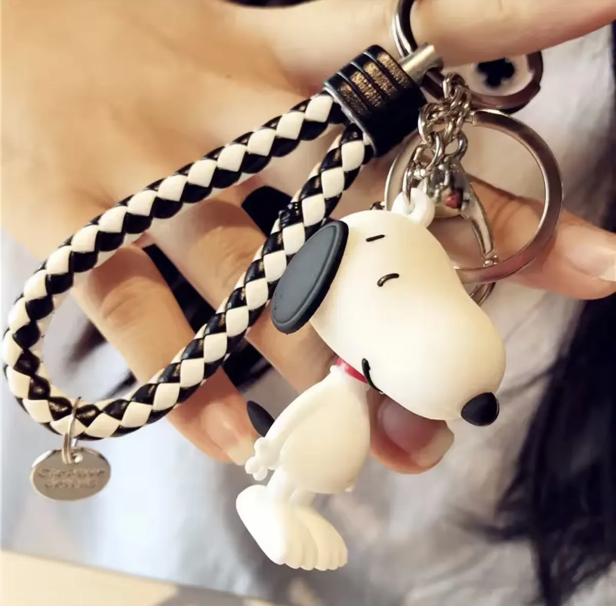 Llavero Snoopy Grande con Cascabeles