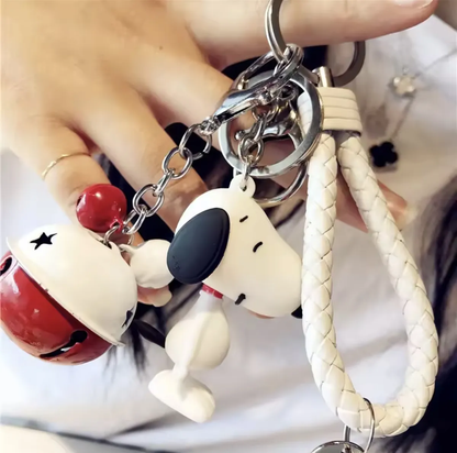 Llavero Snoopy Grande con Cascabeles