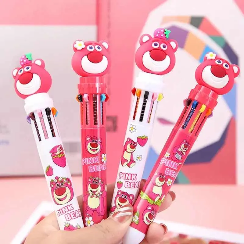 Lápiz pasta Toy Story - Lotso 10 colores en 1