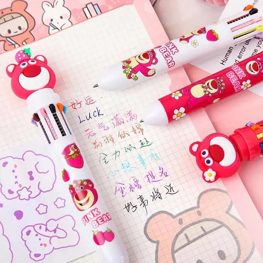 Lápiz pasta Toy Story - Lotso 10 colores en 1