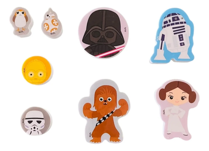 Set De 8 Gomas De Borrar Star Wars