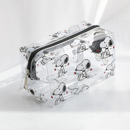 Cosmetiquero Snoopy Transparente de PVC
