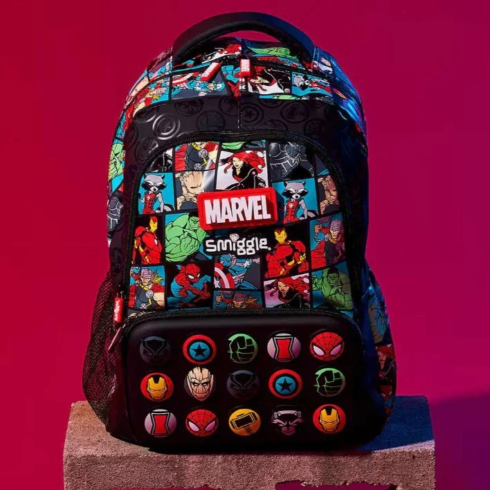 Mochila Smiggle Escolar Personajes Marvel