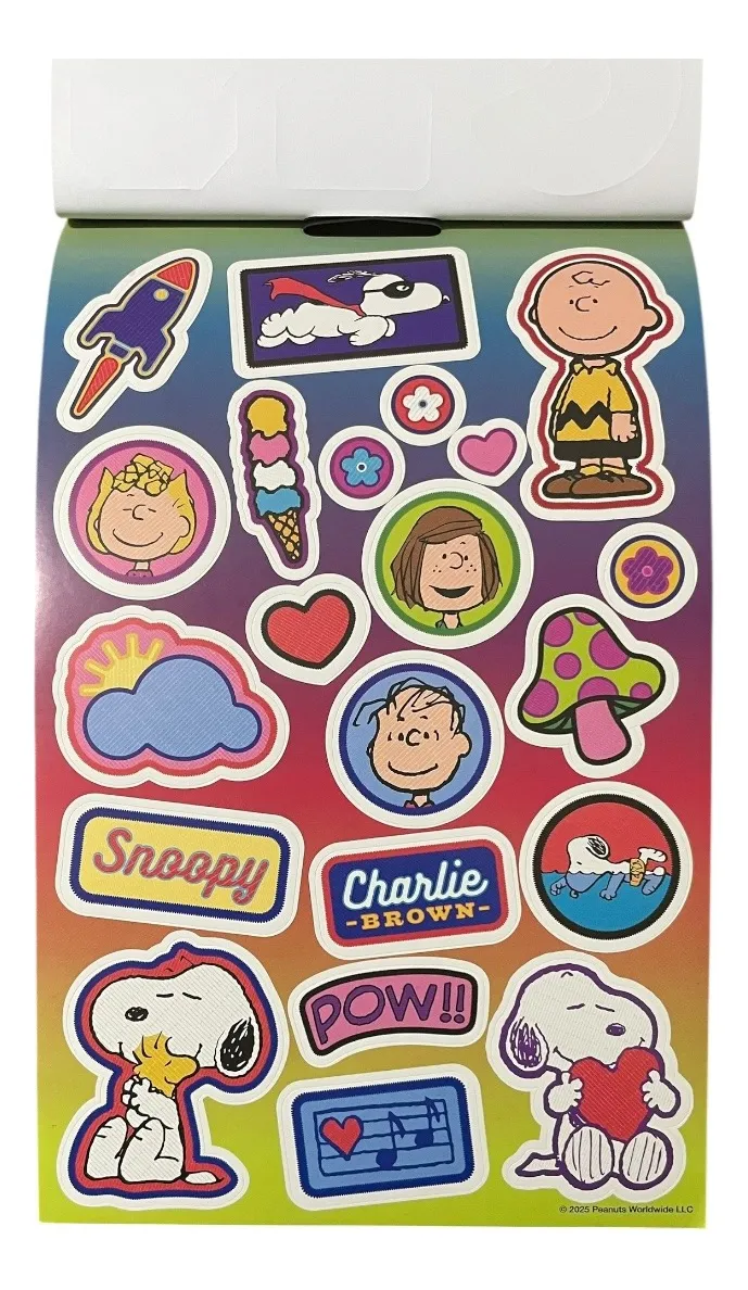 Set Snoopy Libreta Lápiz Notas Adhesivas y Stickers