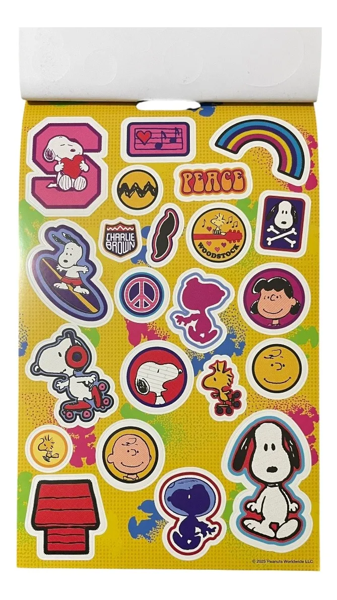 Set Snoopy Libreta Lápiz Notas Adhesivas y Stickers