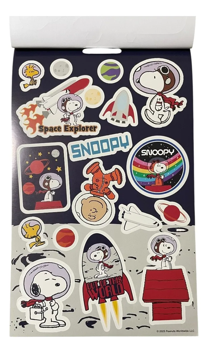 Set Snoopy Libreta Lápiz Notas Adhesivas y Stickers